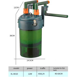 Filtro externo Xilong 450 L/h